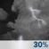Chance T-Storms. Chance for Measurable Precipitation 30% Chance T-Storms. Chance for Measurable Precipitation 30%